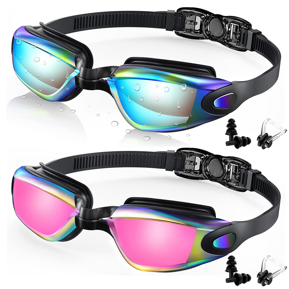 Swim Goggles Anti Fog Uv - Gafas de natación antiniebla, lentes ajustables