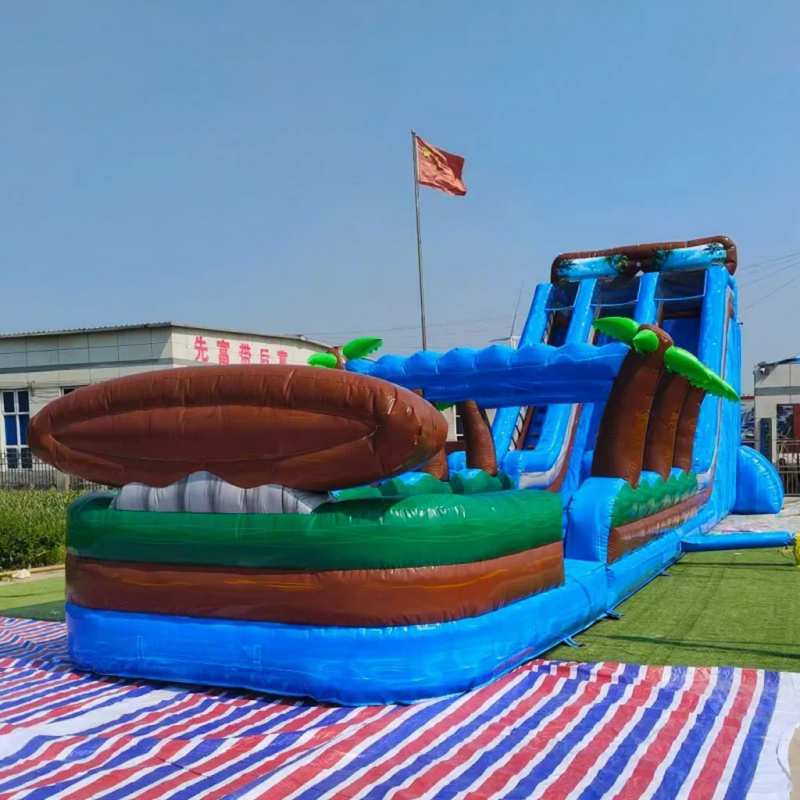 Water Slide Inflatable - Tobogán Acuático Inflable Comercial para Playa