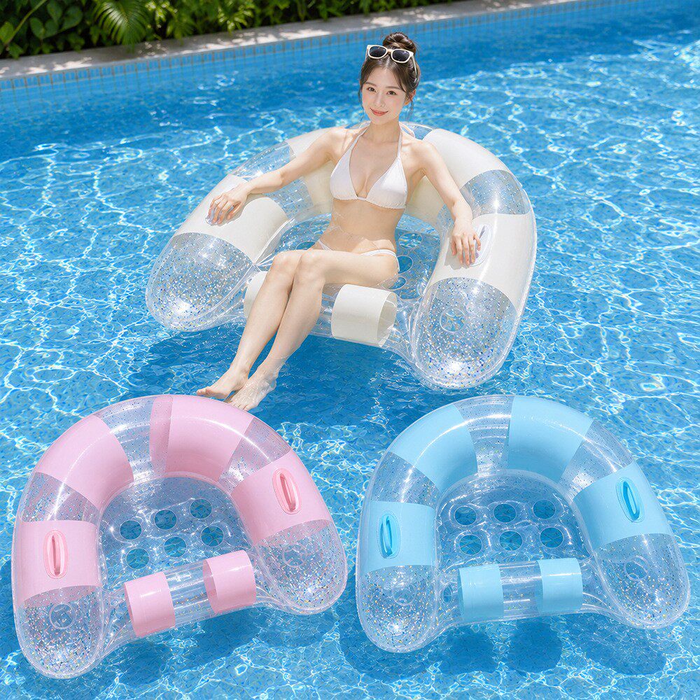 Pool Lounger Inflatable - Flotador Inflable para Piscina, Hamaca Acuática