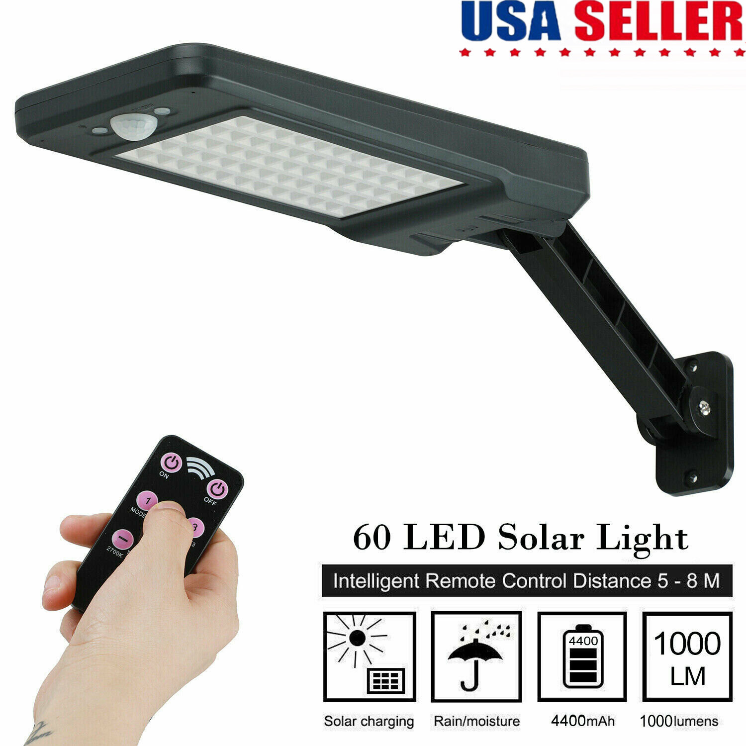 Pool Light Solar Rechargeable - Lámpara de pared con energía solar,