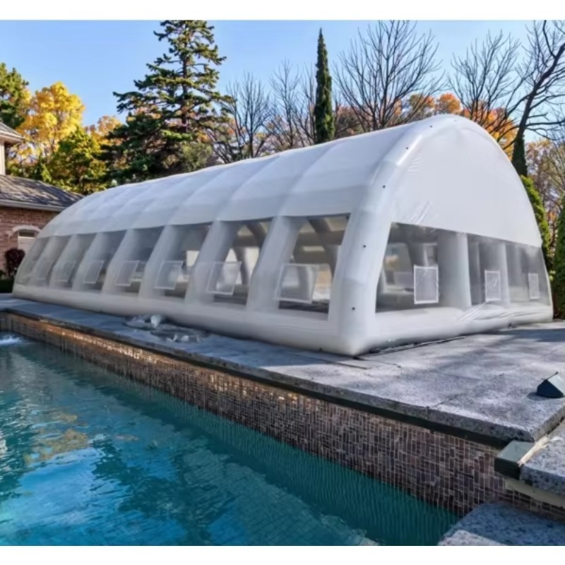 Pool Cover Waterproof - Cubierta Inflable para Piscina, Domo Inflable