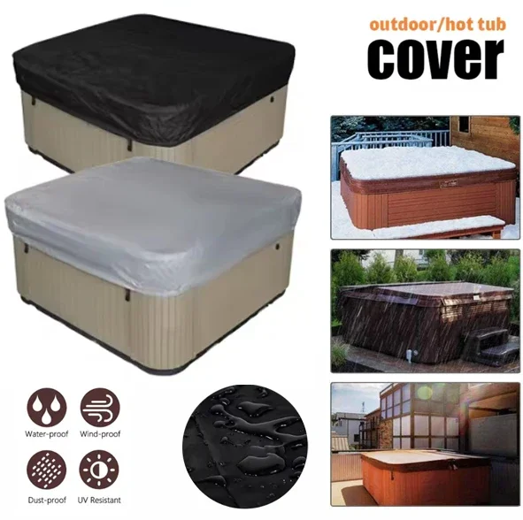 Pool Cover Waterproof - Cubierta Protectora para Jacuzzi, Bañera, Piscina,