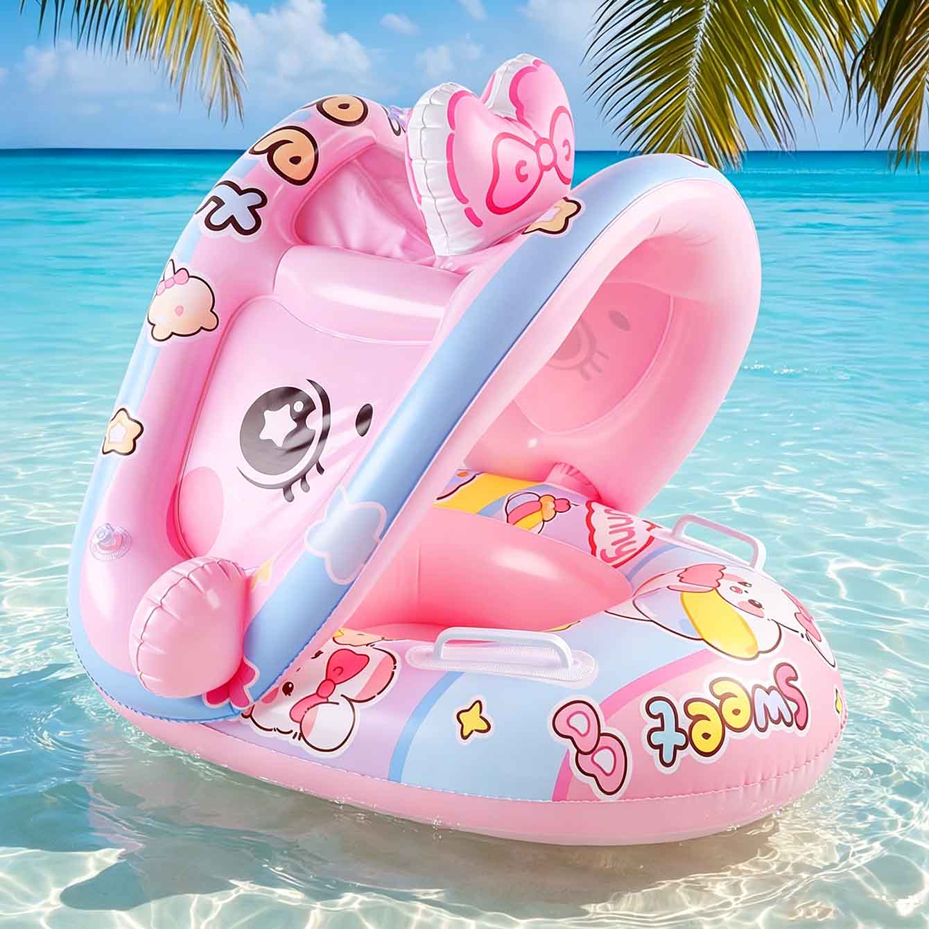 1 unidad de flotador inflable  - Pool Float Ring Inflatable reseña y precio
