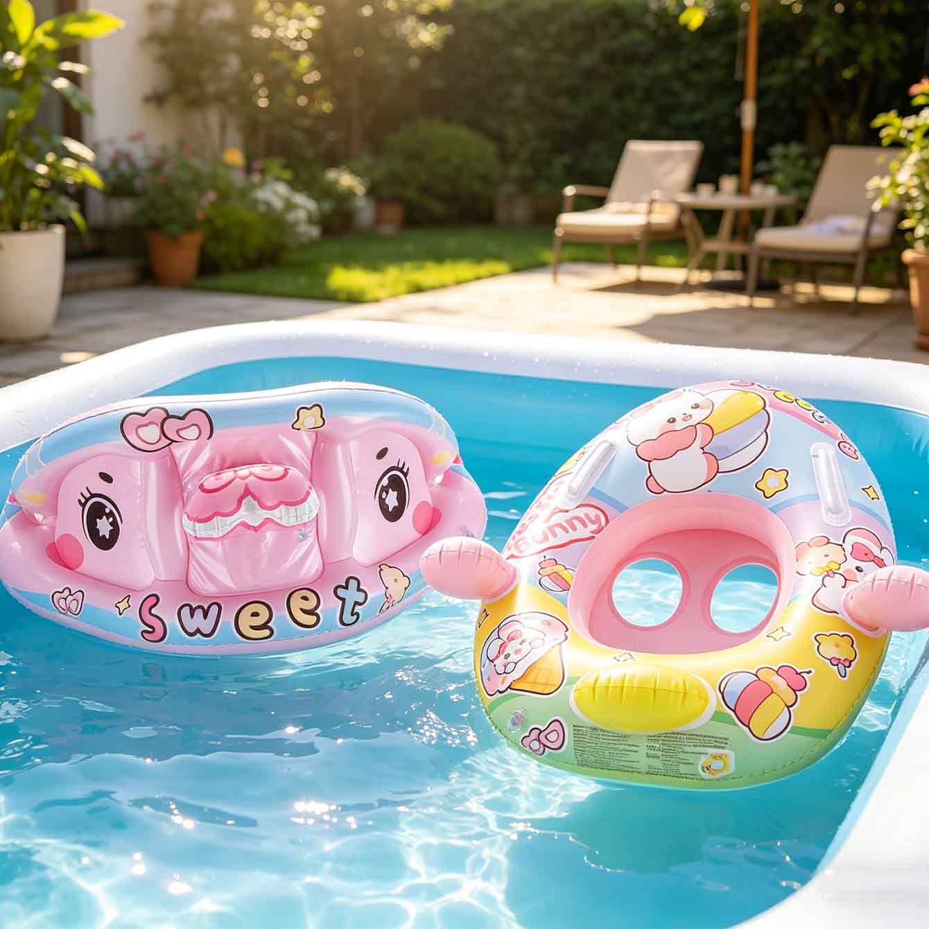 1 unidad de flotador inflable  - Pool Float Ring Inflatable reseña y precio