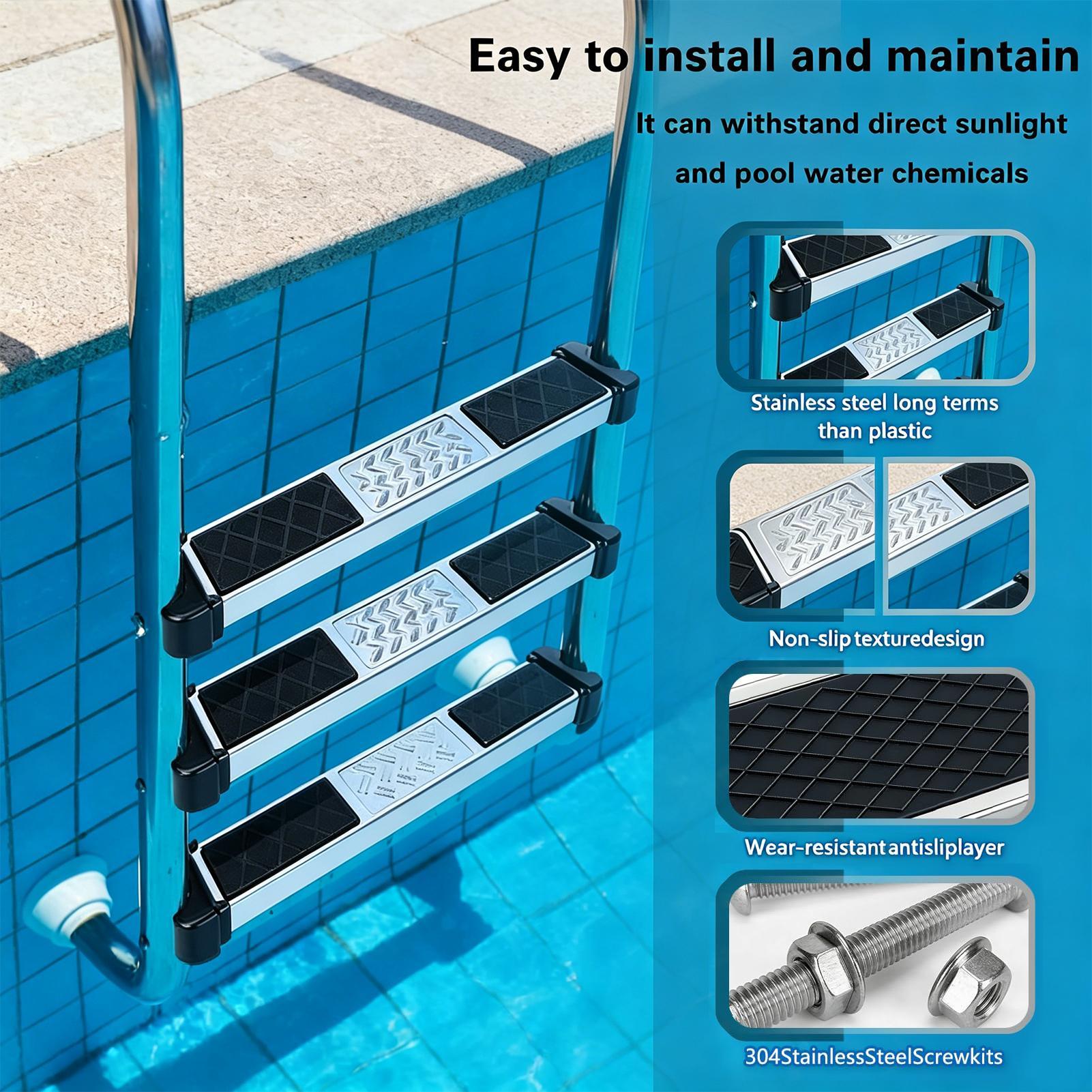 Escalones para Piscina Enterra - Pool Ladder Above Ground reseña y precio