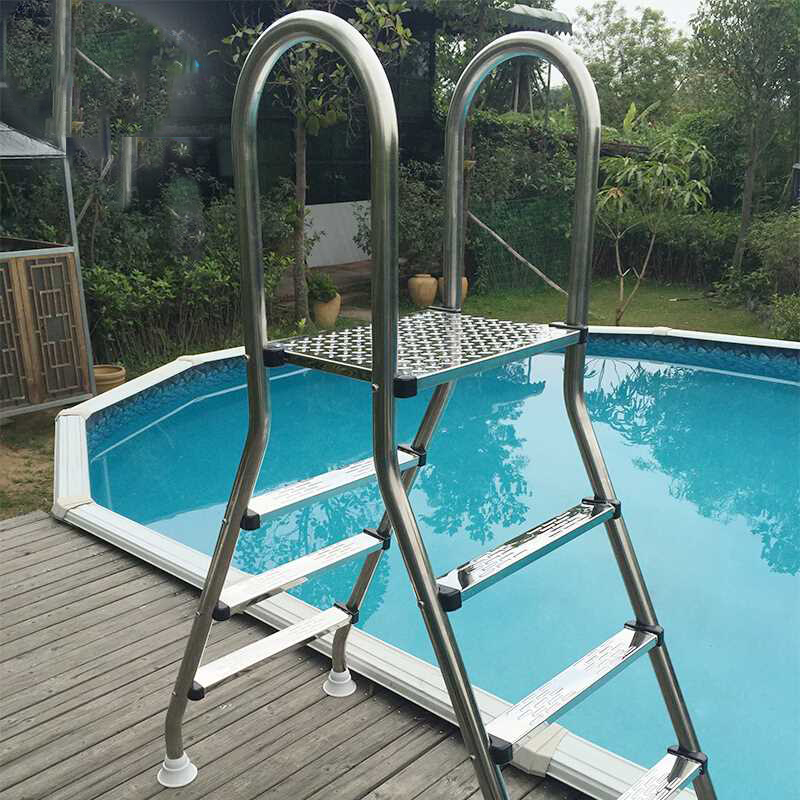 Escalera de acero inoxidable p - Pool Ladder Above Ground reseña y precio