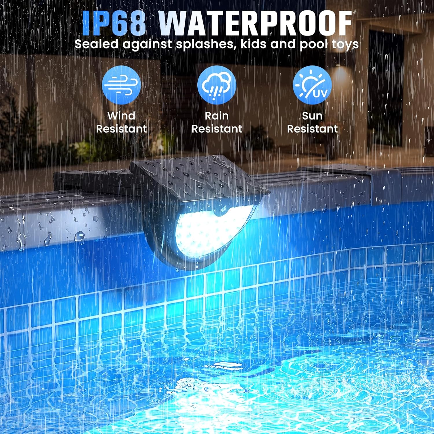 Luces Solares para Piscina Mul - Pool Light Solar Rechargeable reseña y precio
