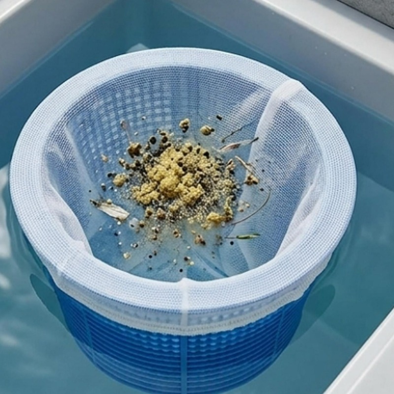 50/5PCS Cesta de skimmer blanc - Pool Skimmer Net reseña y precio