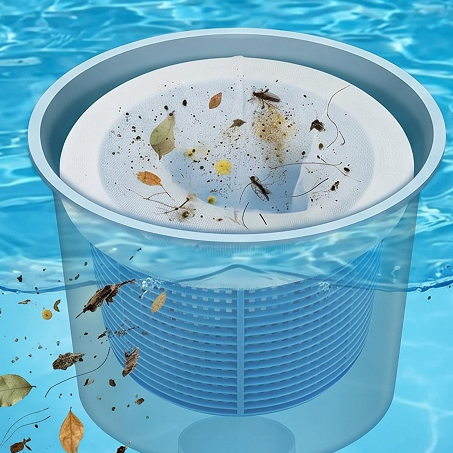 50/5PCS Cesta de skimmer blanc - Pool Skimmer Net reseña y precio