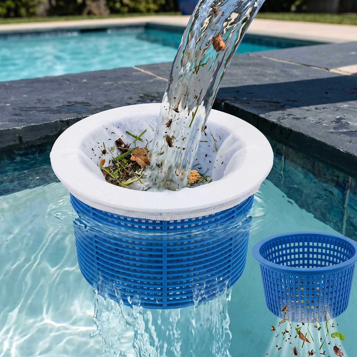 50/5PCS Cesta de skimmer blanc - Pool Skimmer Net reseña y precio