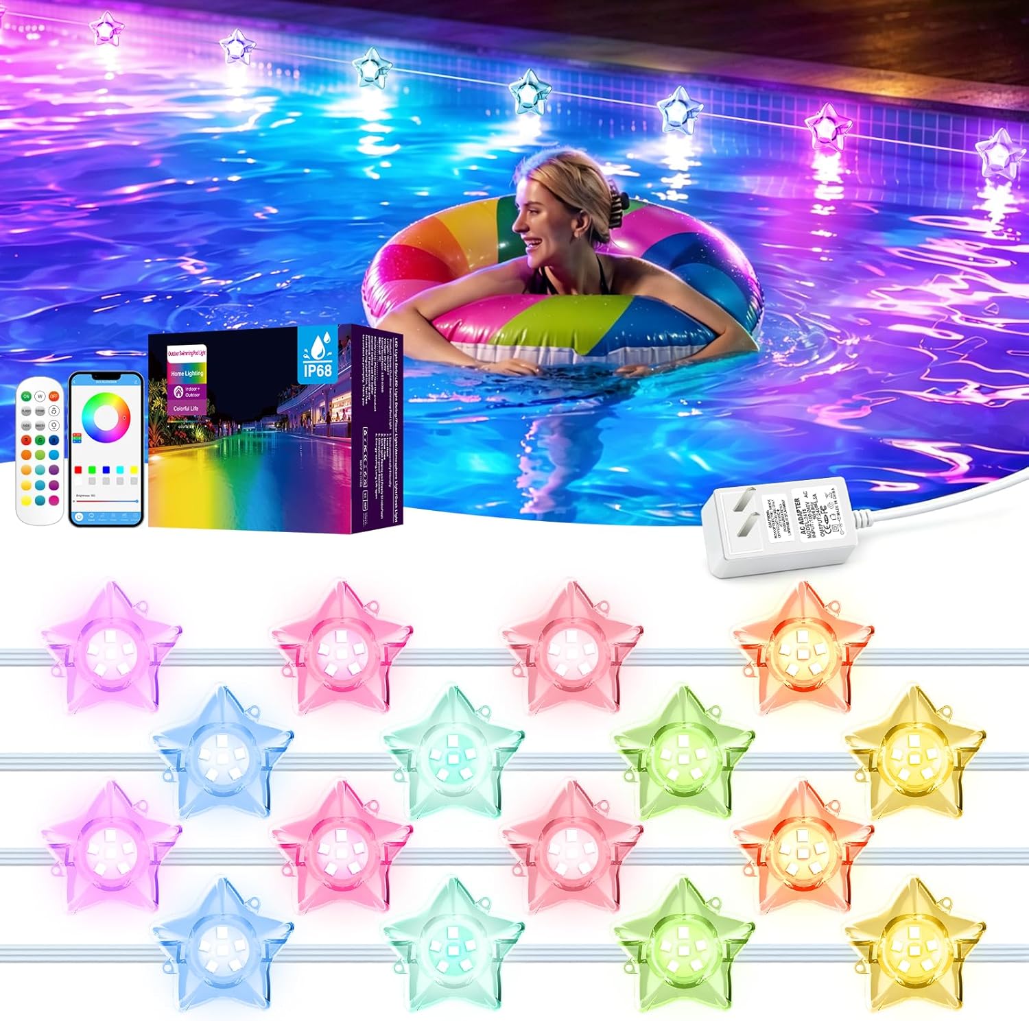 Luces Solares para Piscina Mul - Pool Light Solar Rechargeable reseña y precio