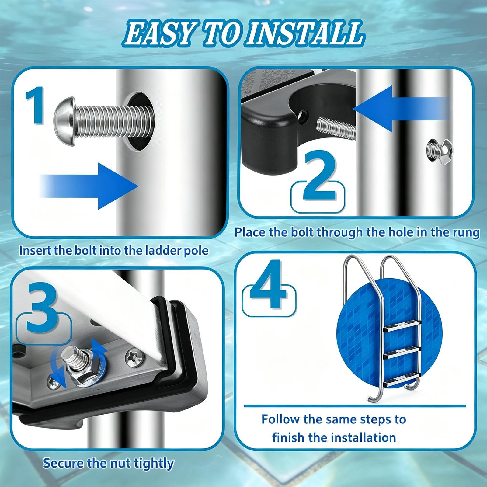 Escalones de Repuesto para Esc - Pool Ladder Above Ground reseña y precio
