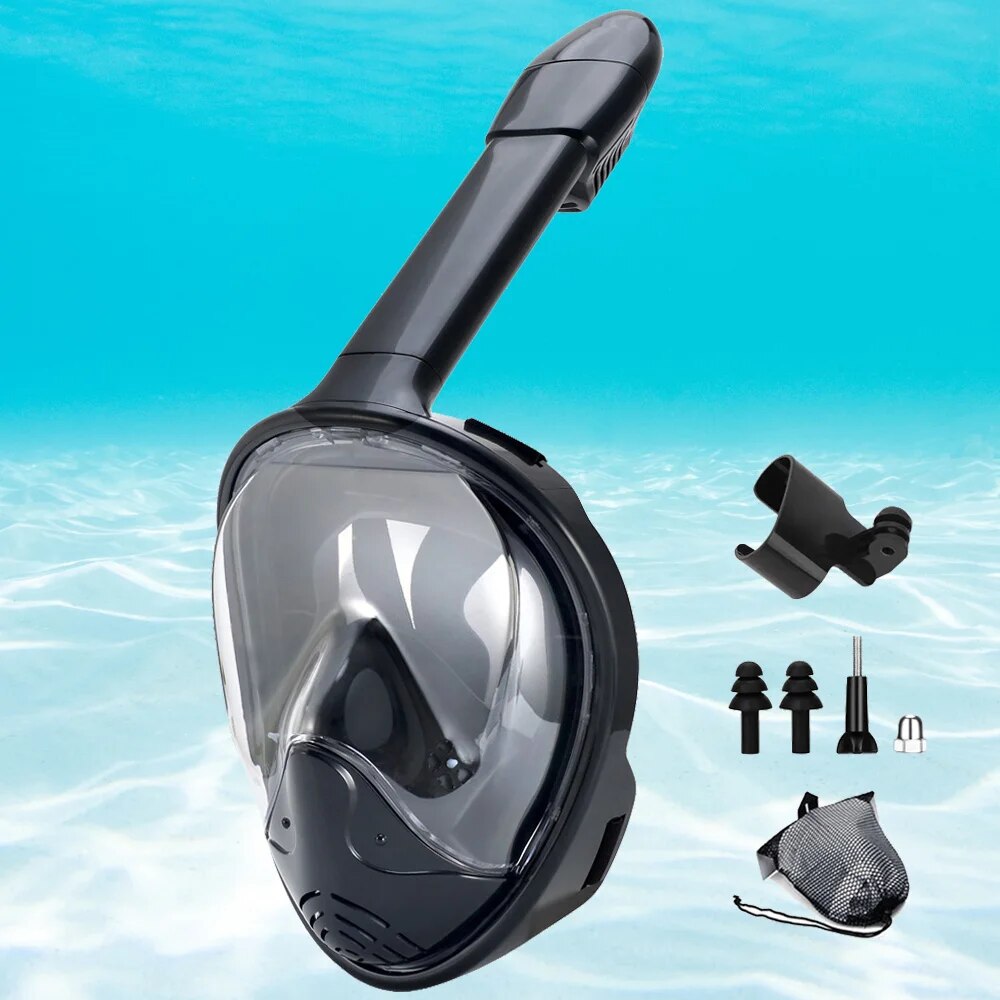 Esnórquel subacuático, cara co - Snorkel Mask Full Face reseña y precio