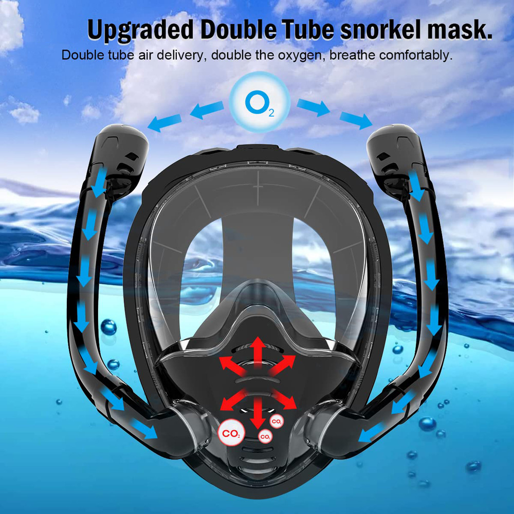 Máscara de snorkel de cara com - Snorkel Mask Full Face reseña y precio