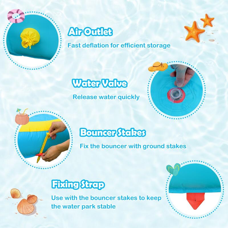 Parque Acuático Inflable con T - Water Slide Inflatable reseña y precio
