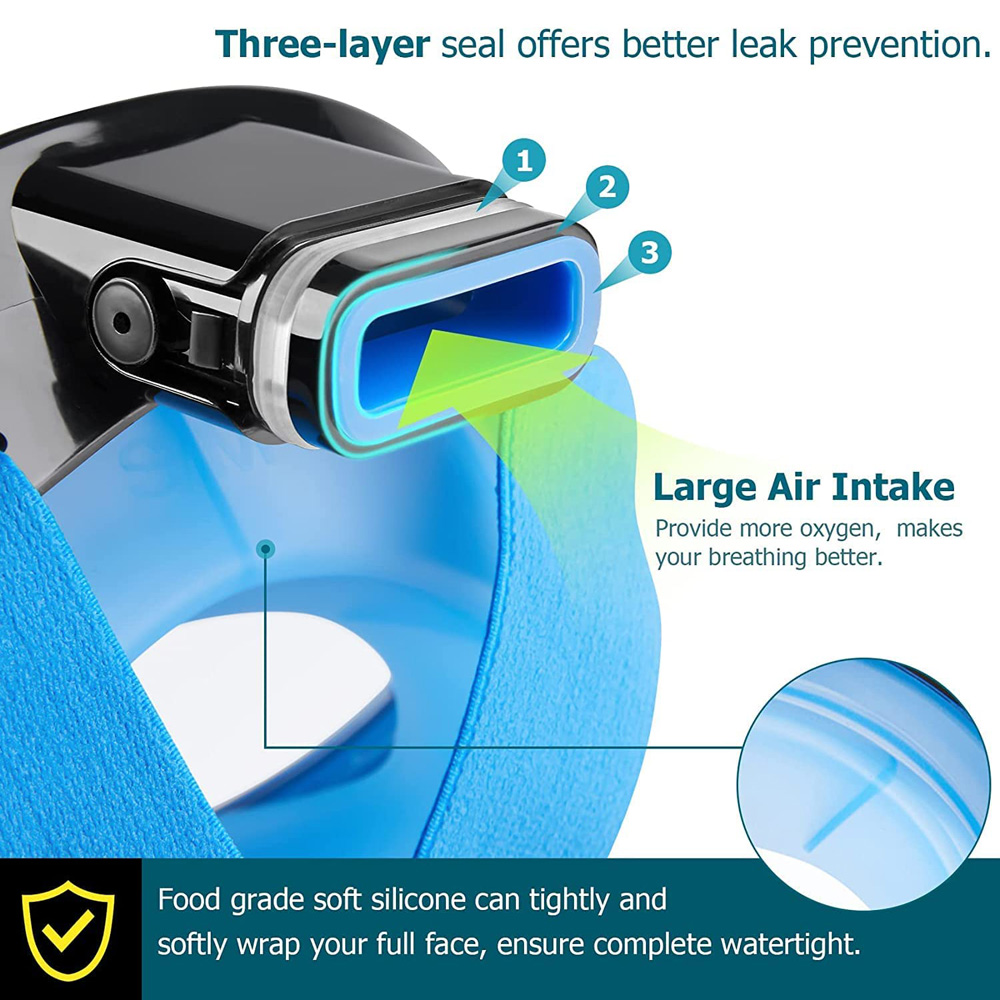Nueva máscara de buceo de cara - Snorkel Mask Full Face reseña y precio