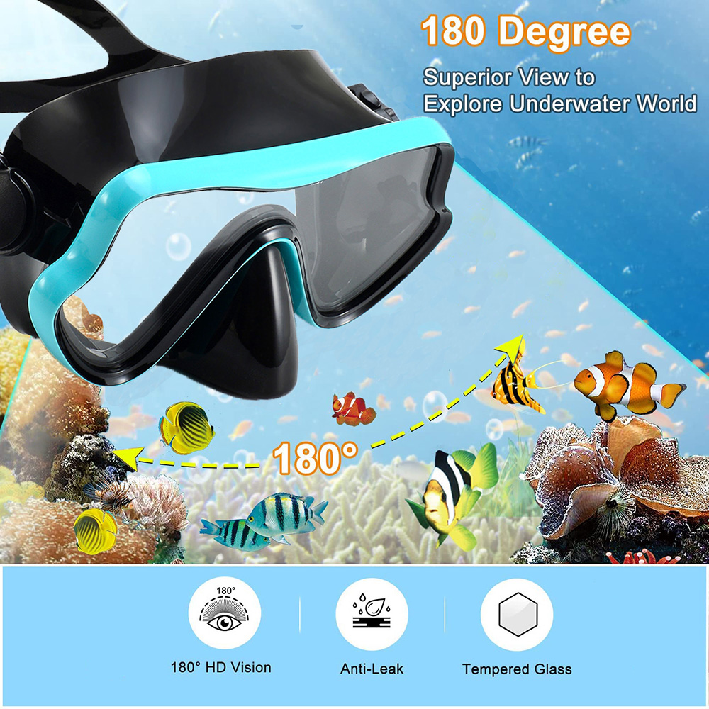 Máscara de buceo, gafas de nat - Snorkel Mask Full Face reseña y precio