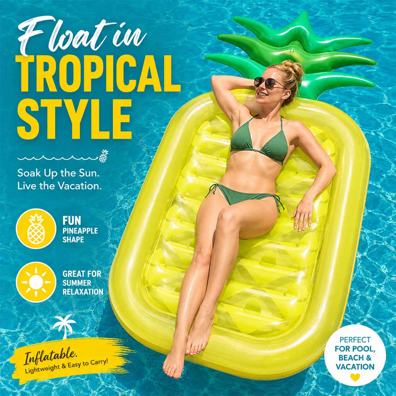Flotador Inflable para Piscina - Pool Lounger Inflatable reseña y precio