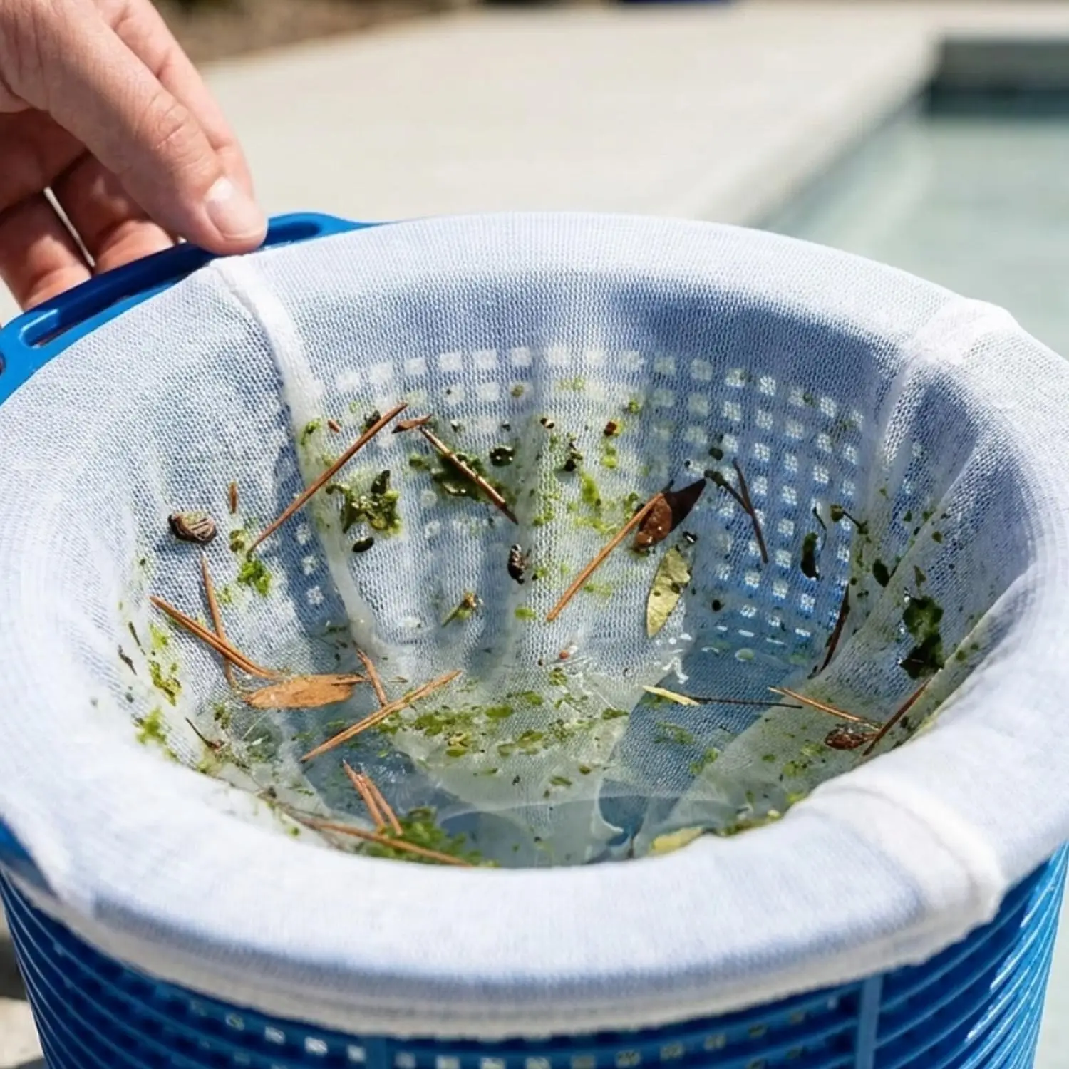 Calcetines de malla reutilizab - Pool Skimmer Net reseña y precio