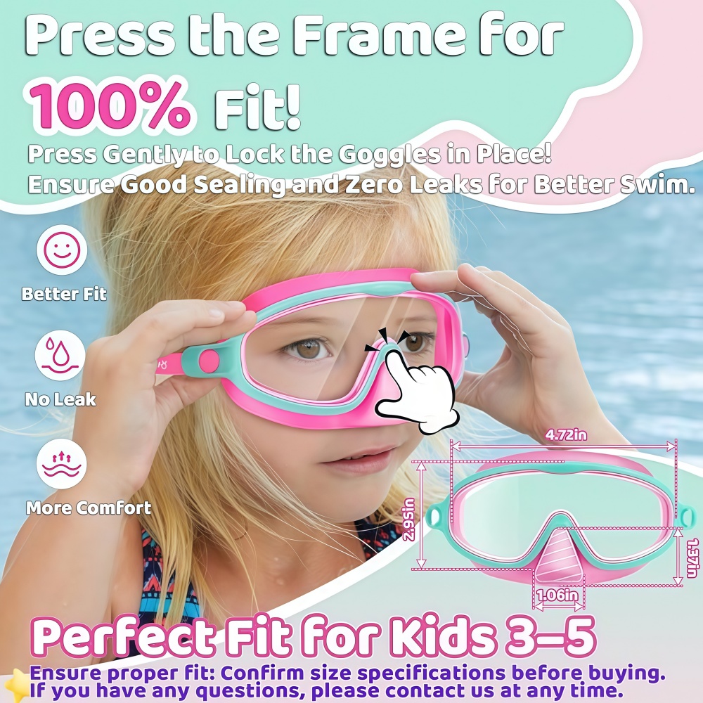 Gafas de Natación para Niños c - Swim Goggles Anti Fog Uv reseña y precio