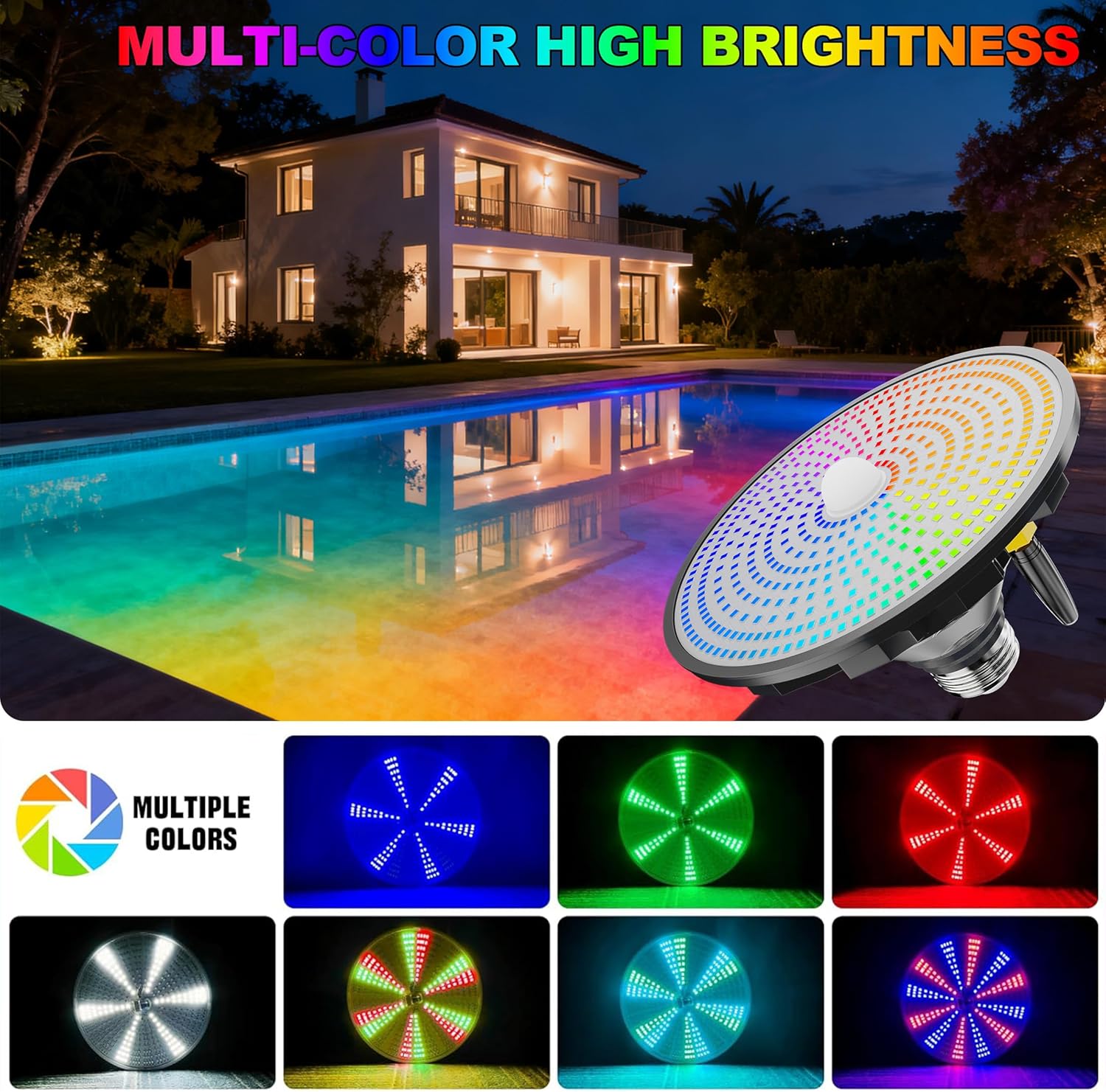 Luces Solares para Piscina Mul - Pool Light Solar Rechargeable reseña y precio
