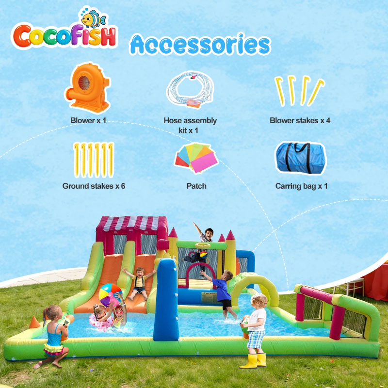Cocofish Parque Acuático Infla - Water Slide Inflatable reseña y precio