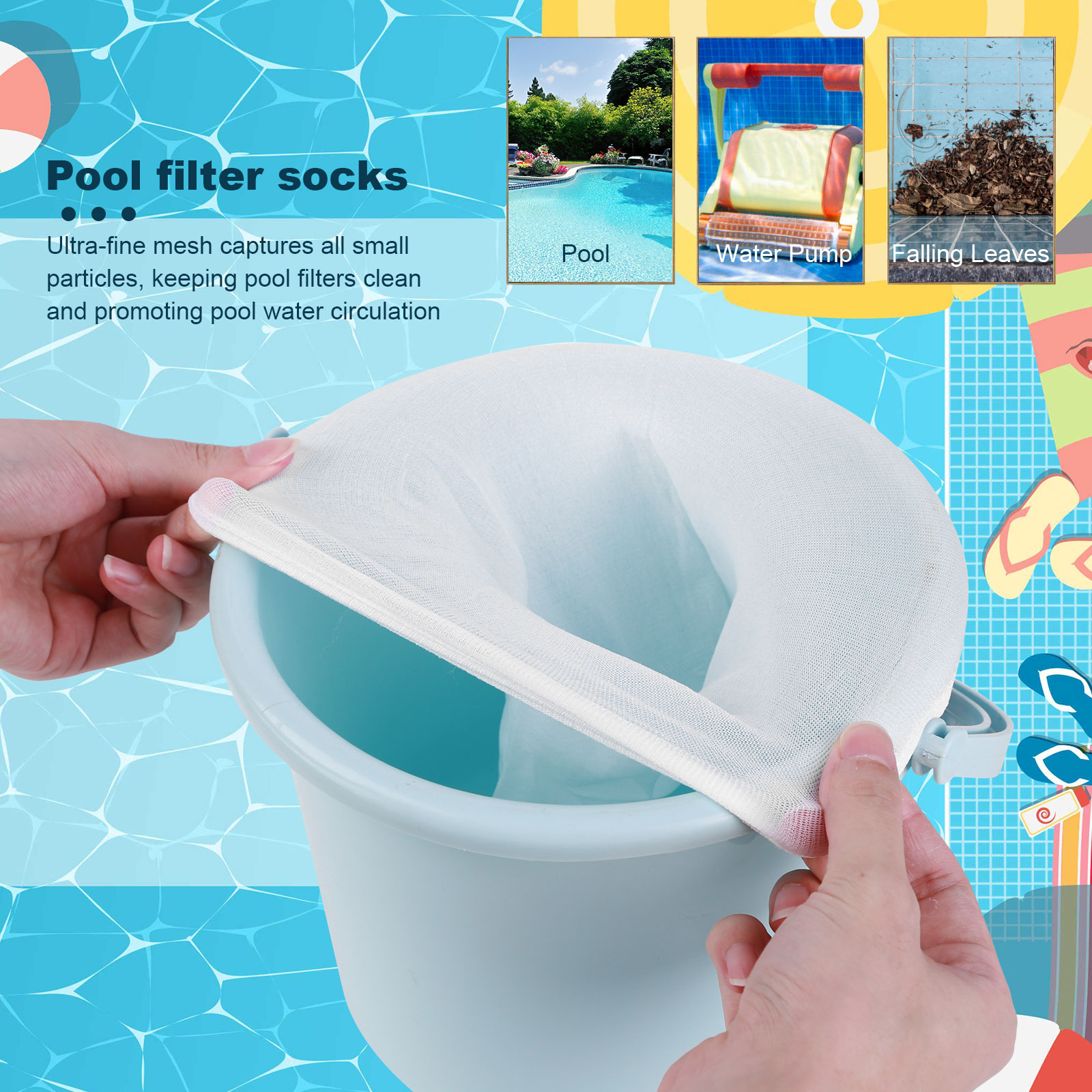 100-5 uds calcetines para espu - Pool Skimmer Net reseña y precio