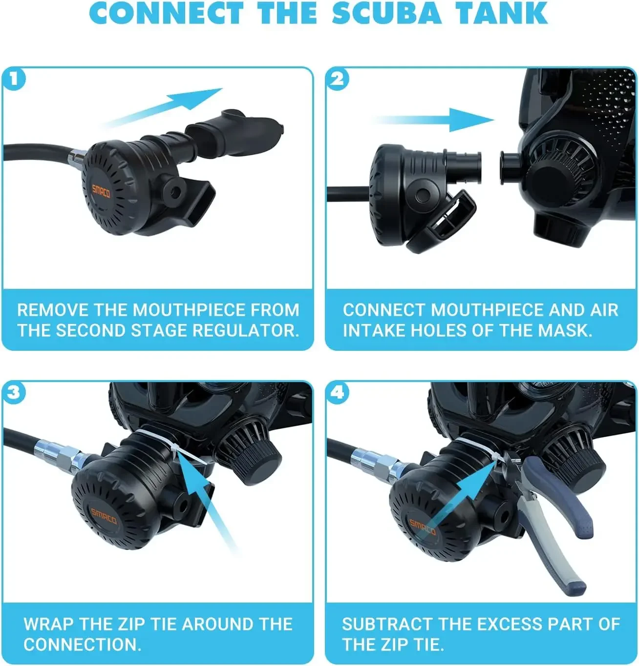 TRIMIX Máscara de buceo de car - Snorkel Mask Full Face reseña y precio