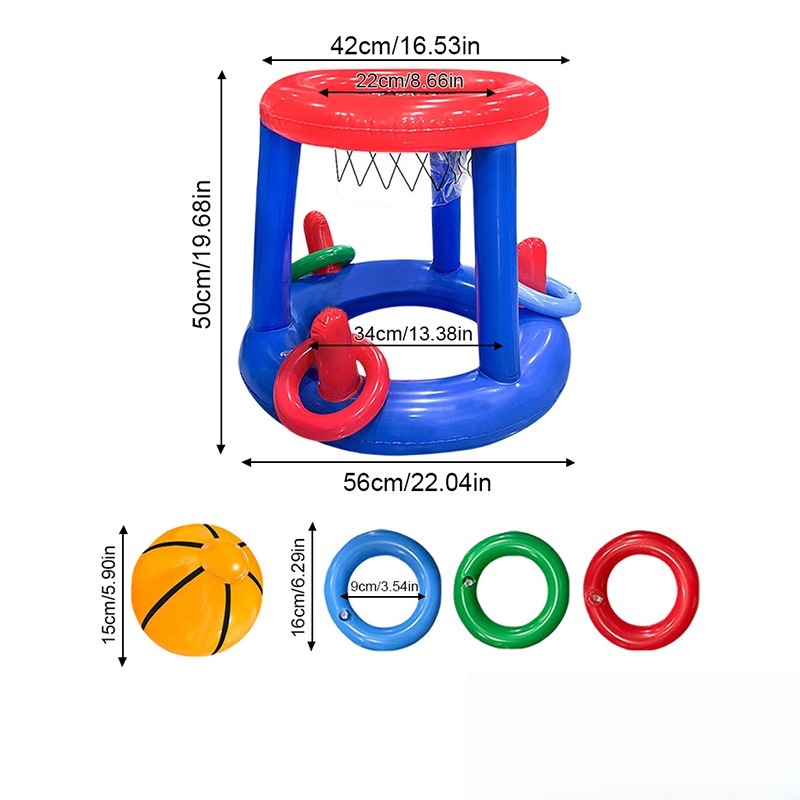 Juego de Aro de Baloncesto Inf - Pool Float Ring Inflatable reseña y precio