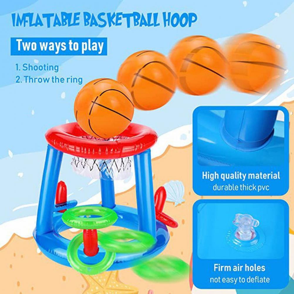 Juego de Aro de Baloncesto Inf - Pool Float Ring Inflatable reseña y precio