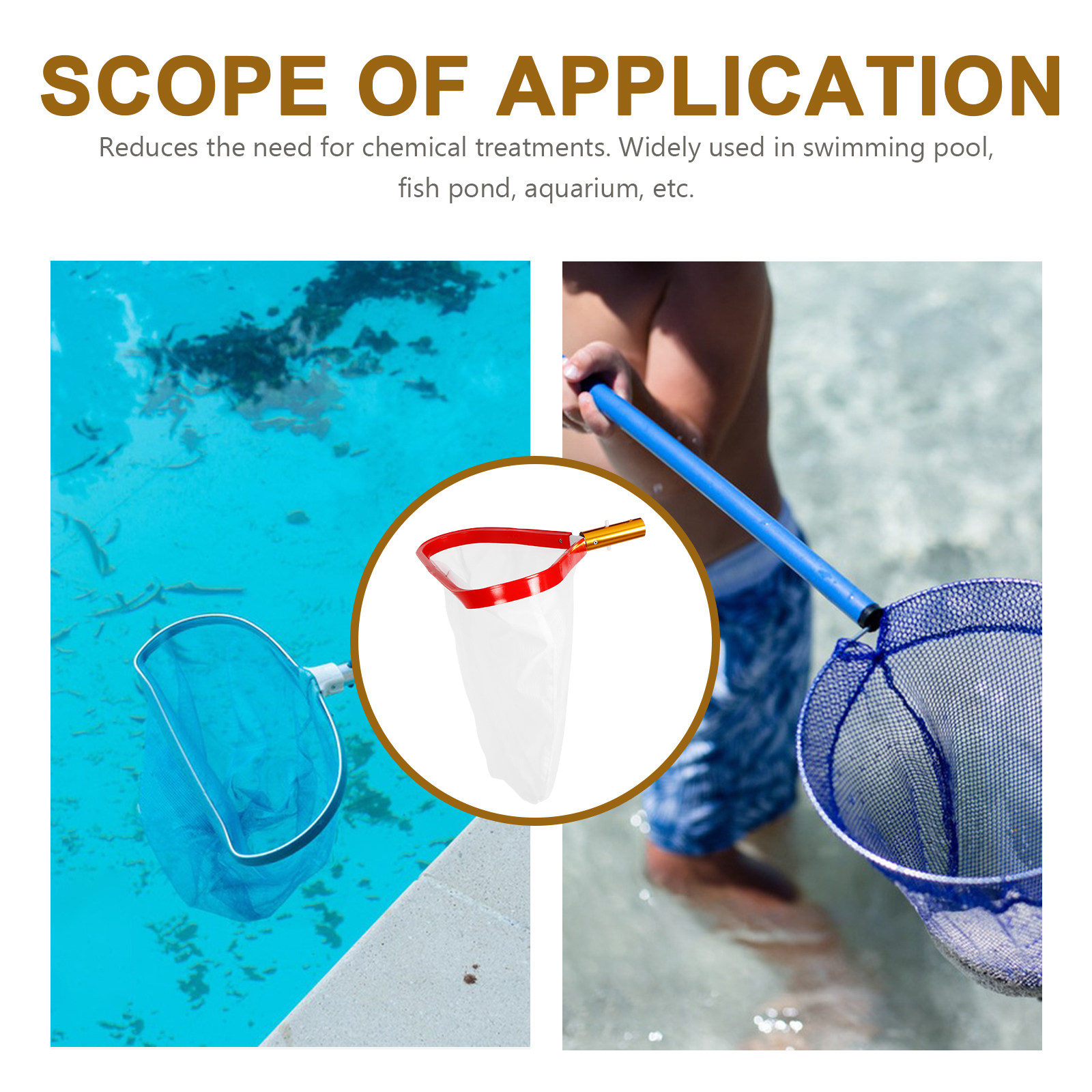 Red de limpieza para piscinas, - Pool Skimmer Net reseña y precio