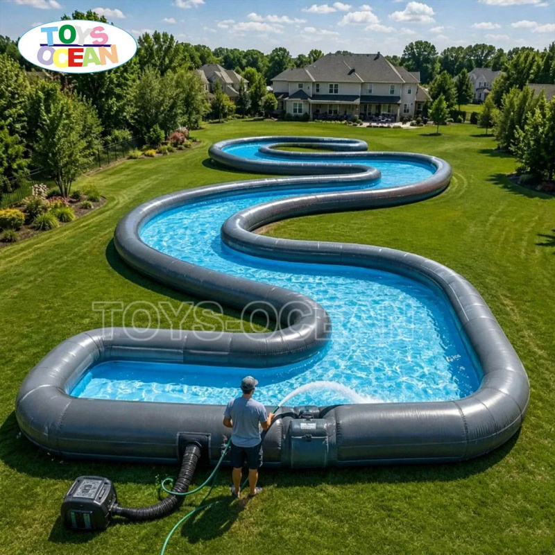 Río Inflable Comercial, Rosa O - Water Slide Inflatable reseña y precio