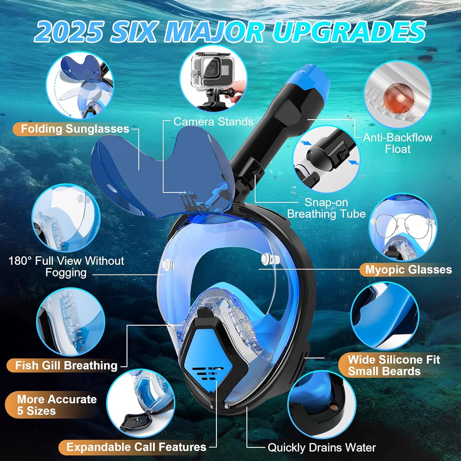 Máscara de Snorkel Completa De - Snorkel Mask Full Face reseña y precio