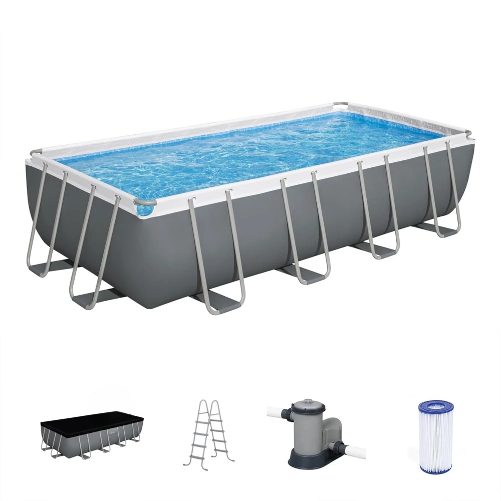Piscina Elevada Rectangular co - Pool Ladder Above Ground reseña y precio