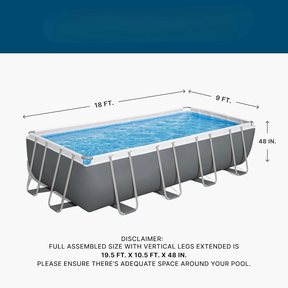 Piscina Elevada Rectangular co - Pool Ladder Above Ground reseña y precio